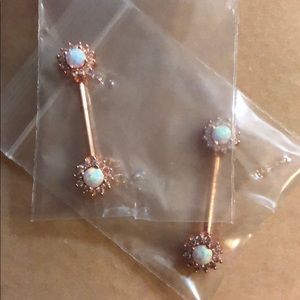 Rose Gold Nipple Rings (BRAND NEW)